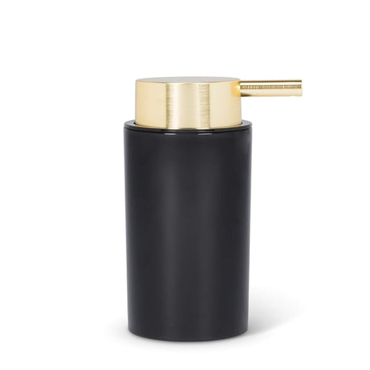 Soap Pump Cylinder Black + Gold