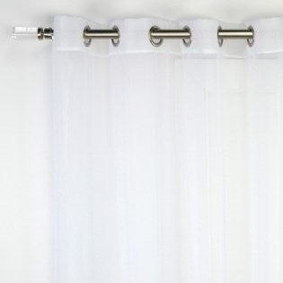 Silhouette Curtain Panel - White