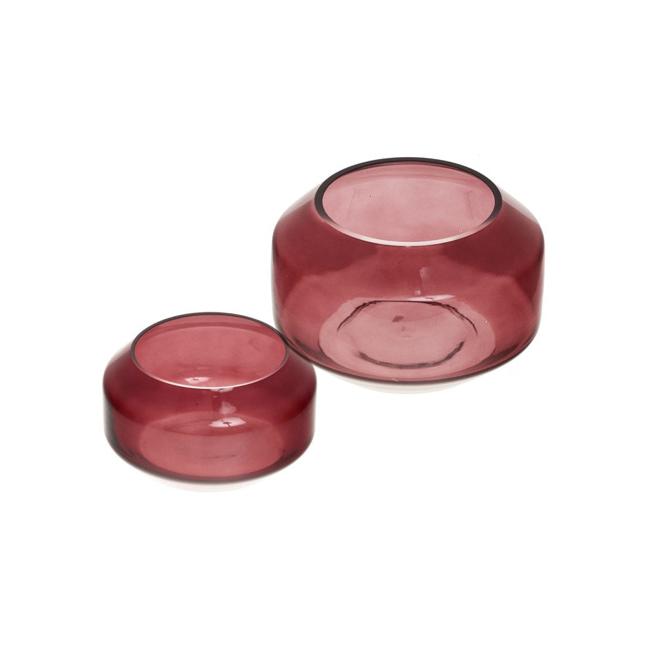 Beaudry Glass Vase Bordeaux