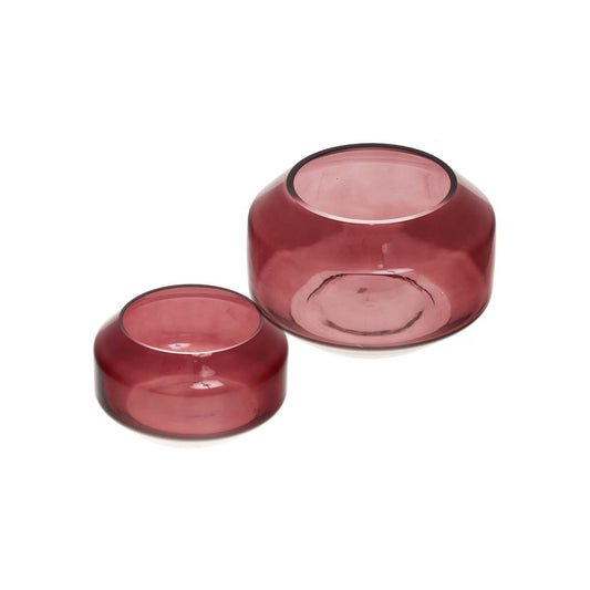 Beaudry Glass Vase Bordeaux