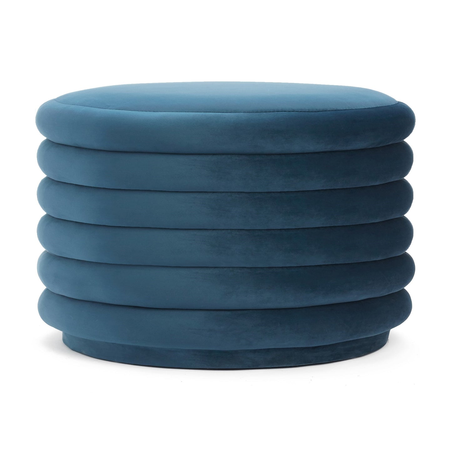 Madison Blue Velvet Bubble Pouf Large