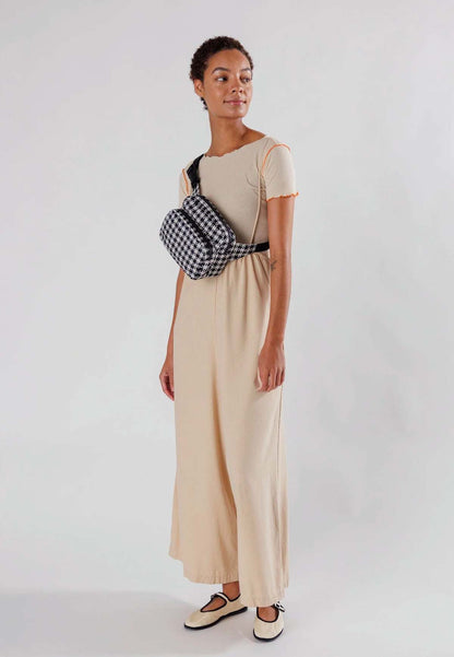 BAGGU Fanny Pack - Black & White Pixel Gingham