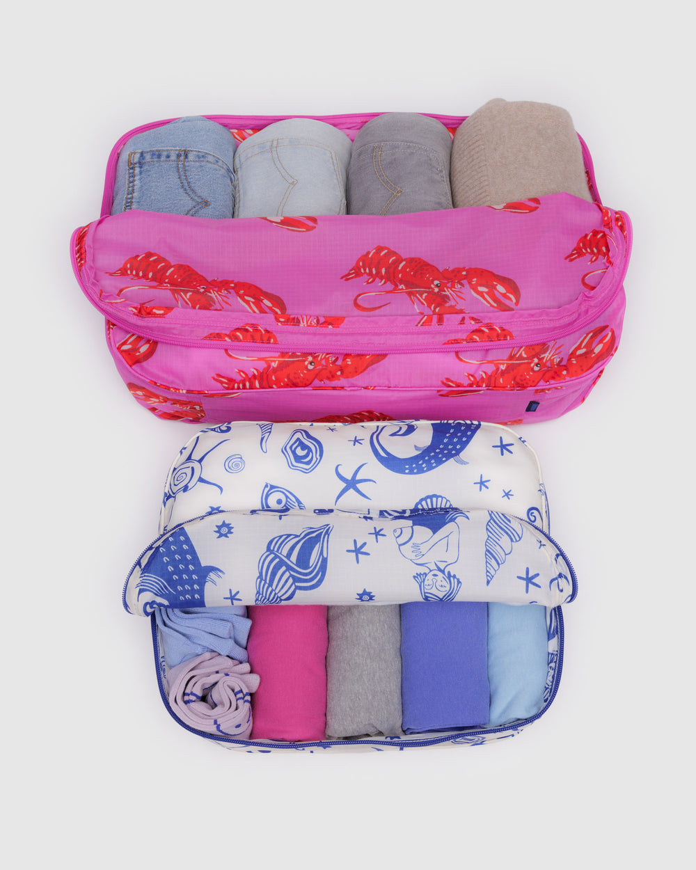 BAGGU Large Packing Cube Set - Sea Creatures