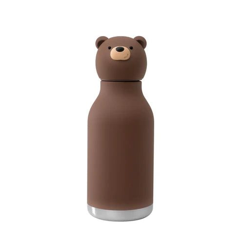 Bestie Vaccum Insulated Water Bottle - Brown Bear