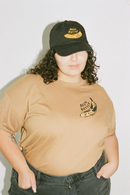 Been Better (Banana) Dad Hat- Black