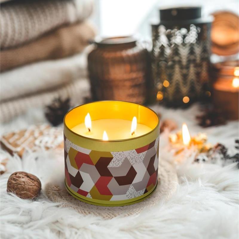 Candle Tin 3-Wick Cranberry & Sagem