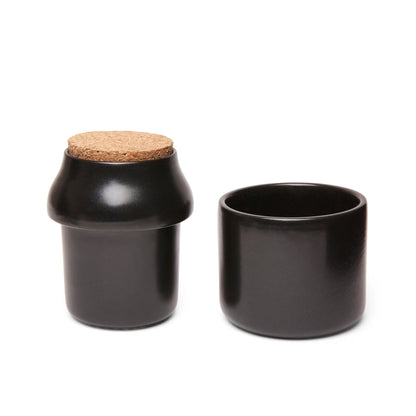 Herb Grinder & Jar Large Black