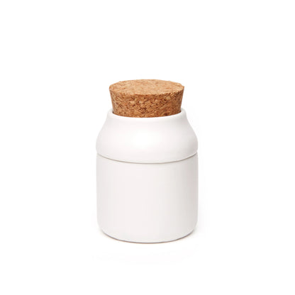 Herb Grinder & Jar Small White