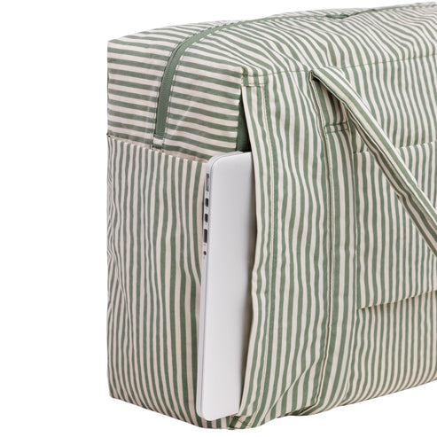 BAGGU Cloud Carry-on Travel Bag - Sage Strip