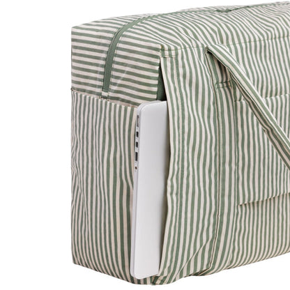 BAGGU Cloud Carry-on Travel Bag - Sage Strip
