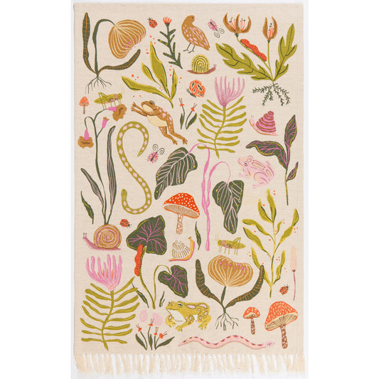 Gardenland Embroidered Teatowel