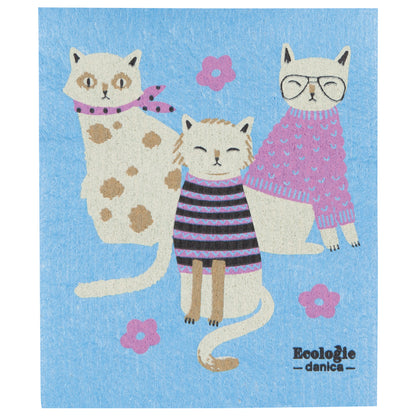 Swedish Dishcloth Feline Fine