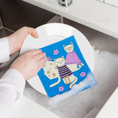 Swedish Dishcloth Feline Fine