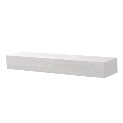 Chunky Wall Shelf Distressed White Large