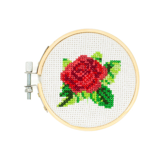 Mini Embroidery Kit Rose