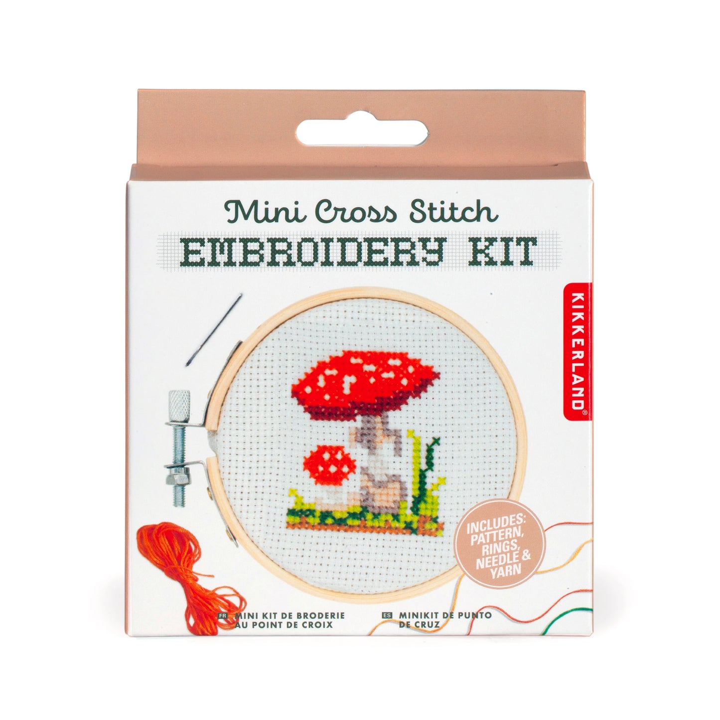 Mini Embroidery Kit Mushroom