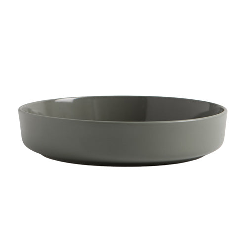 Wide shallow Gaia stoneware dinner bowl - PABOOM