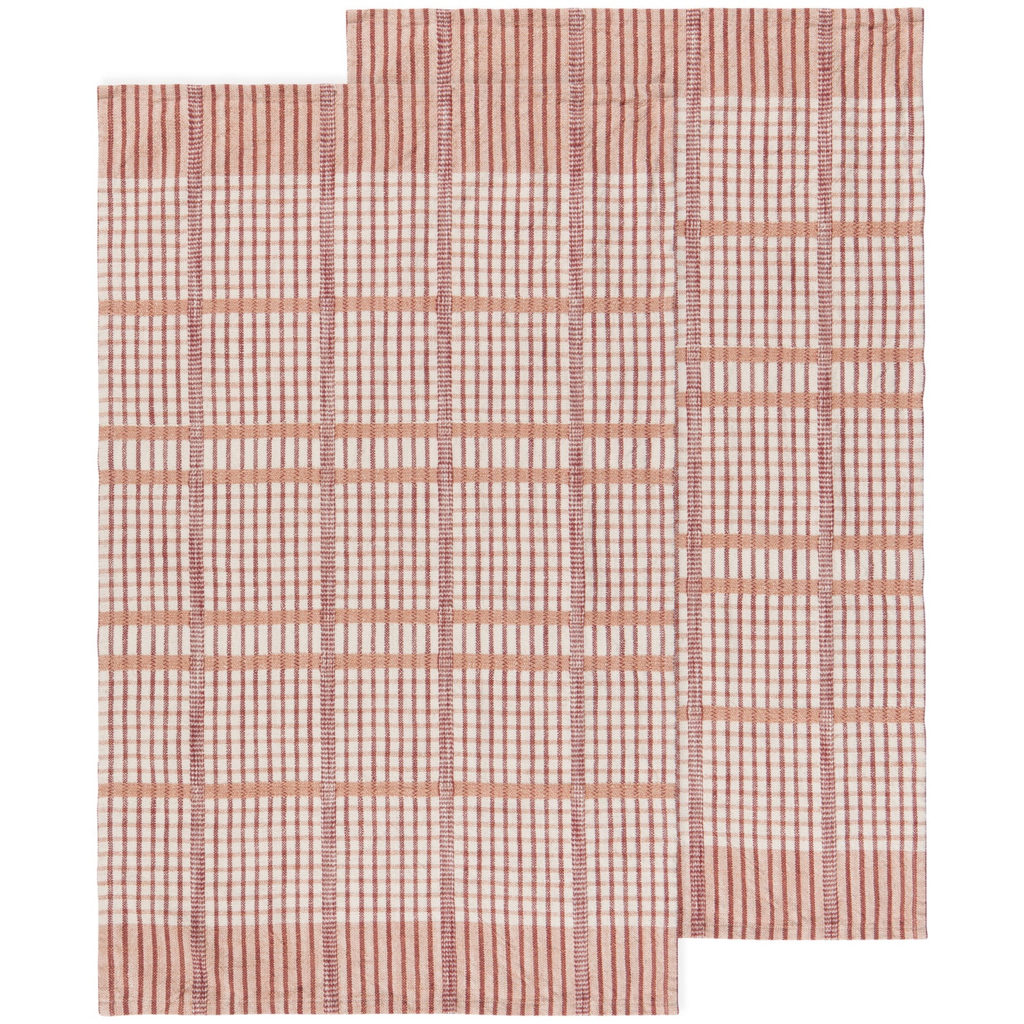 Bisque Finley Check Dishtowels Set