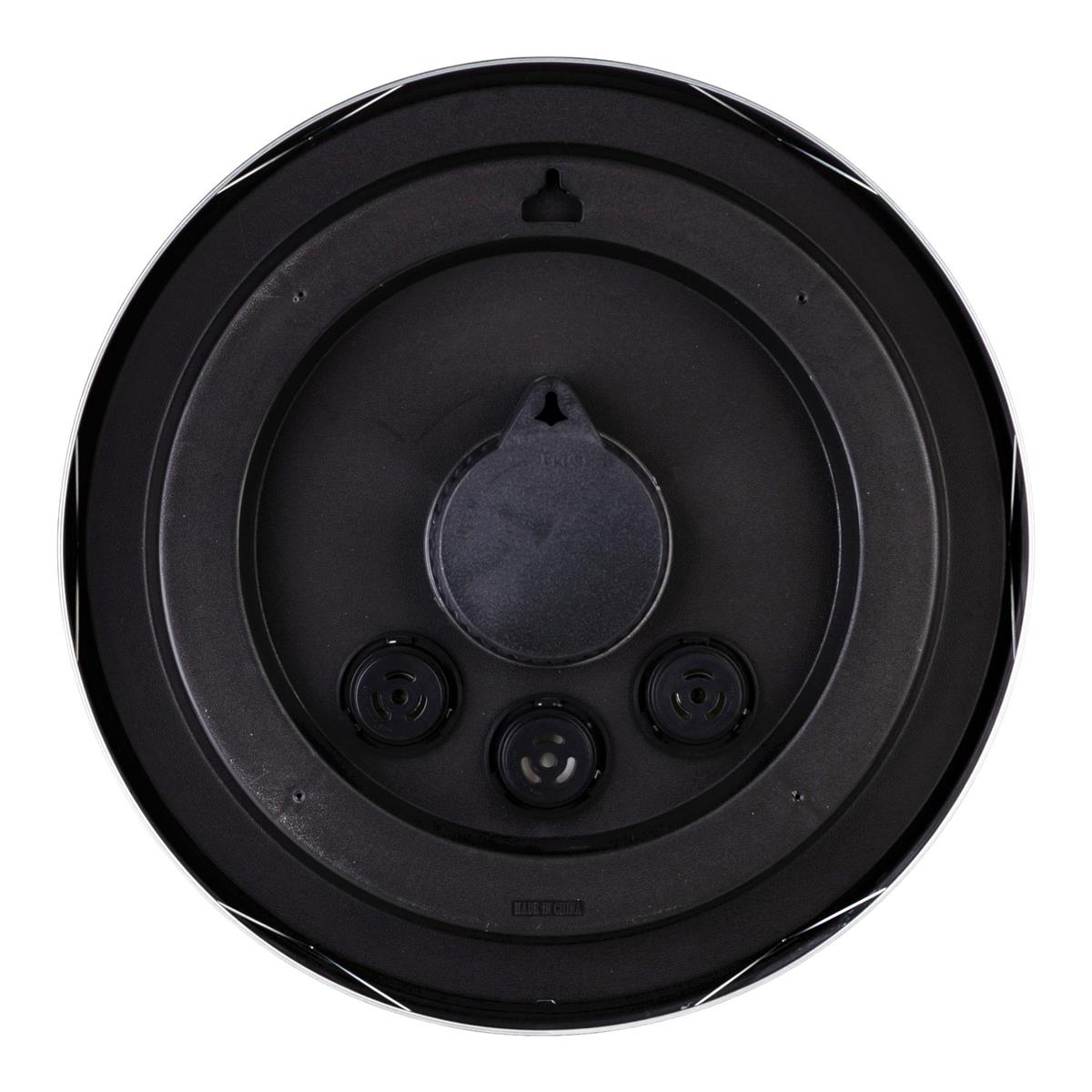 Aluminum Outdoor Wall Clock With Temp  Humidity Gauges