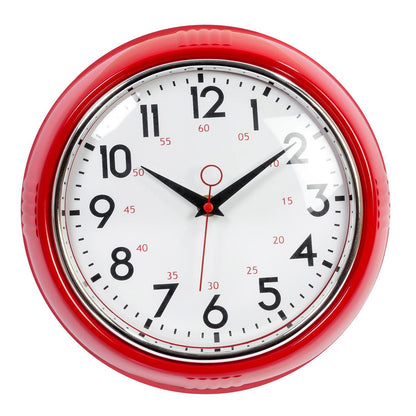 Retro Red Wall Clock