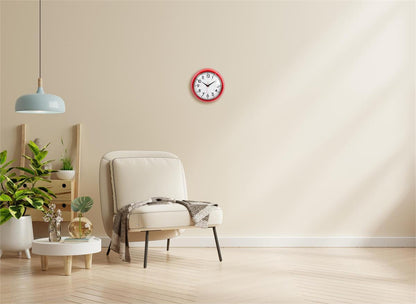 Retro Red Wall Clock