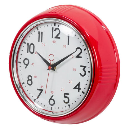 Retro Red Wall Clock