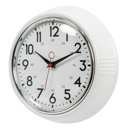 Retro White Wall Clock