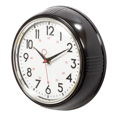 Retro Black Wall Clock