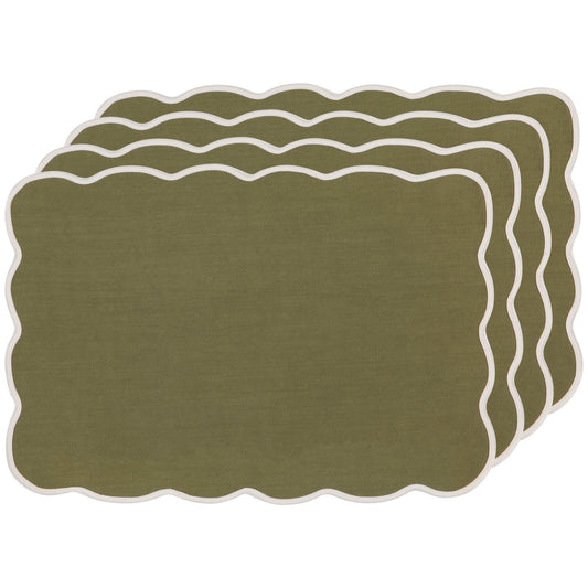 Florence Placemat Set Olive Branch