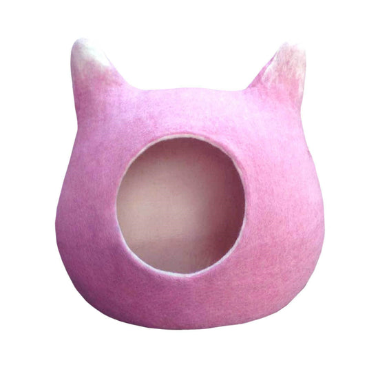 Felted Kitty Cave Pink