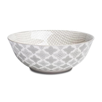 Stoneware Bowl Diamond Grey