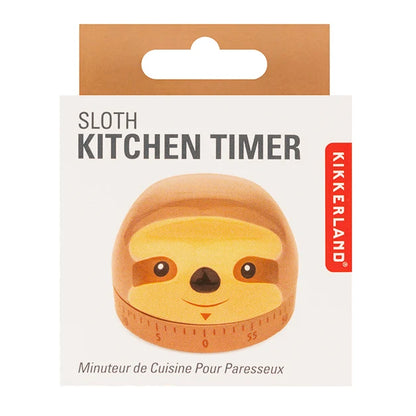Sloth kitchen timer shown from a side angle.