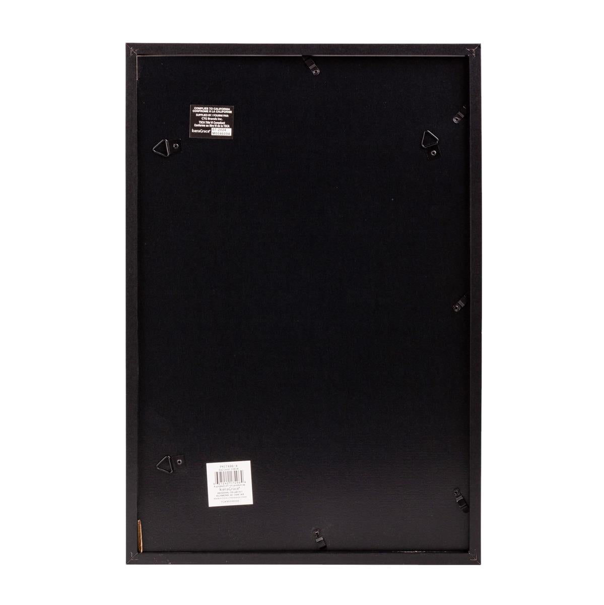 Gallery Frame Double Matted Black 12x18” (8x12")