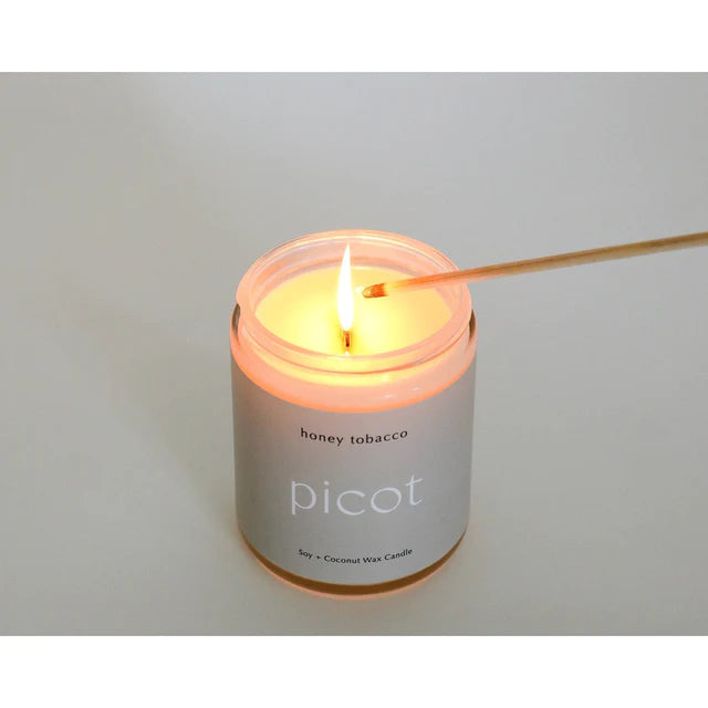 Picot Candle Honey Tobacco Sand