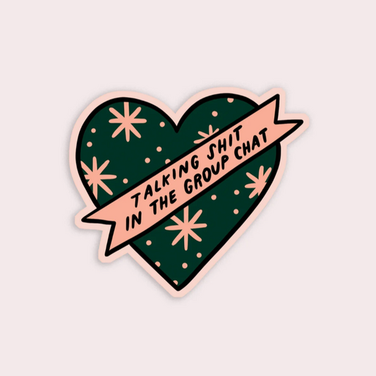 Group Chat Heart Group Vinyl Sticker