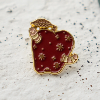 Rotten Apple Lapel Pin