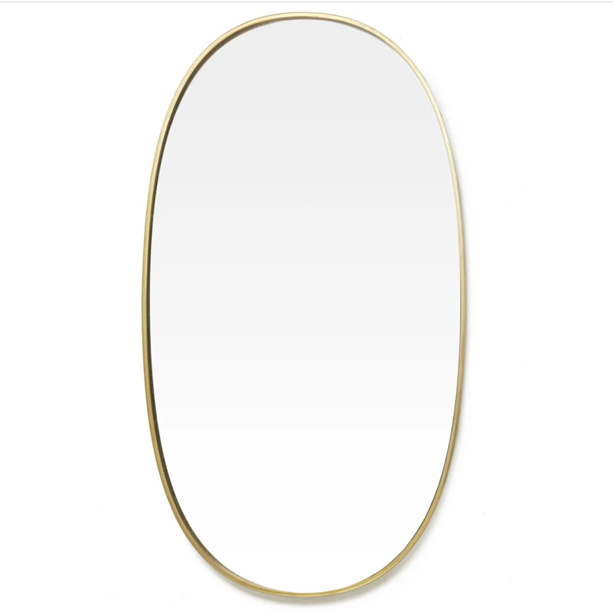 Borba Oval Mirror Antique Brass