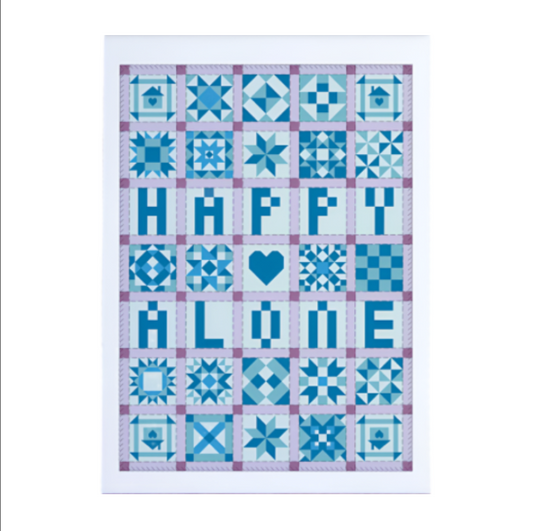 Happy Alone Patchwork Print