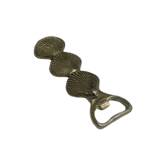 Trio Clams Brass Bottle Opener