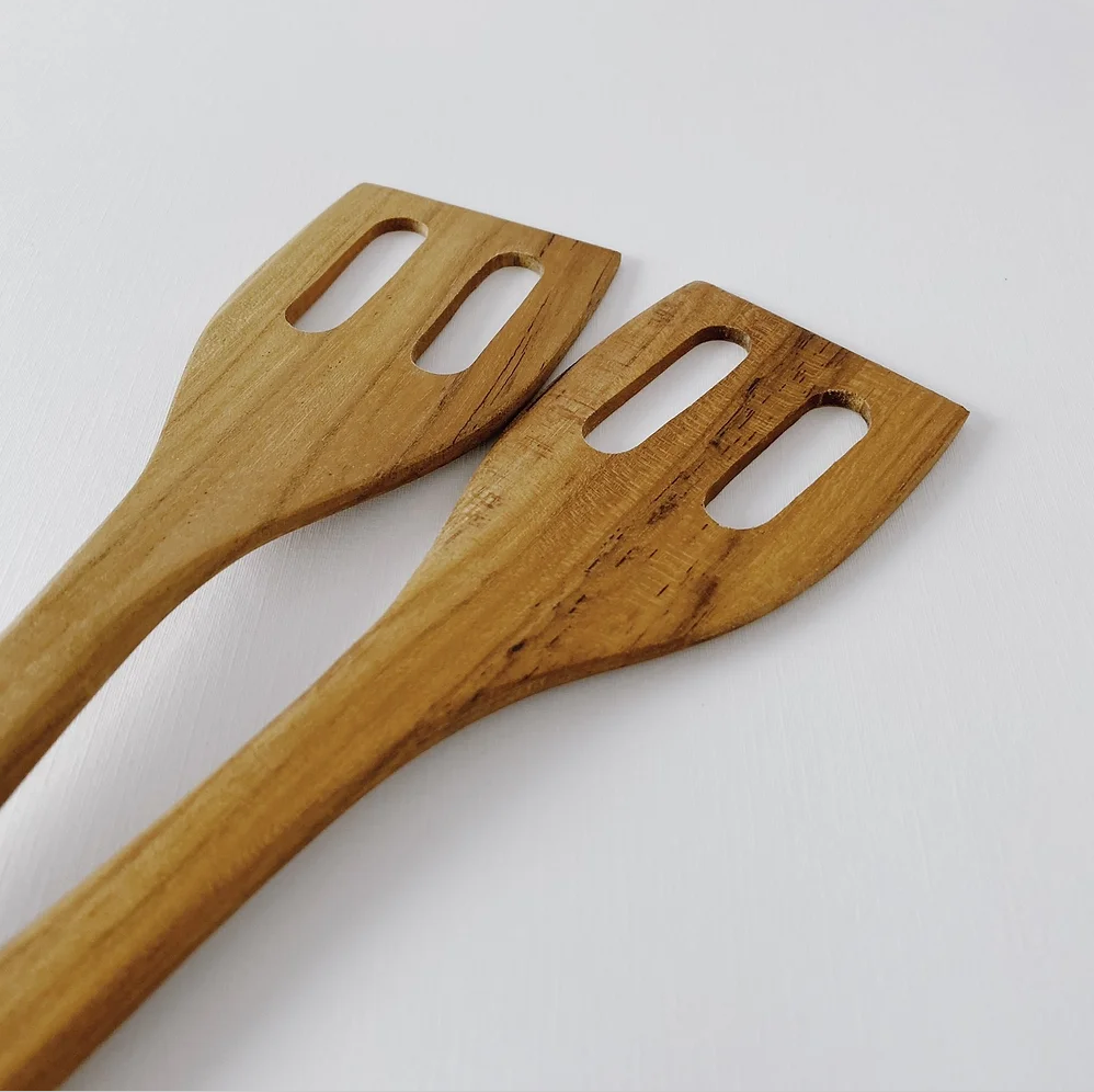 Supa Slotted Teakwood Spatula