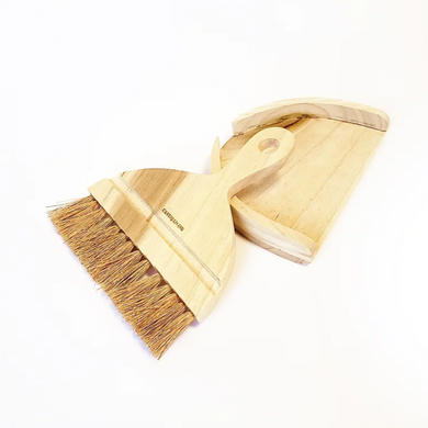 Wooden Dustpan & Brush Set