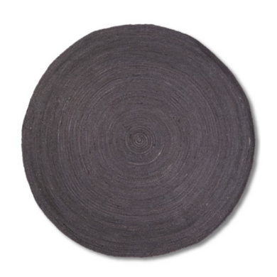 Jute Round Charcoal Rug