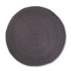 Jute Round Charcoal Rug