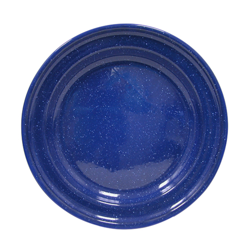 Blue Enamel Dinner Plate