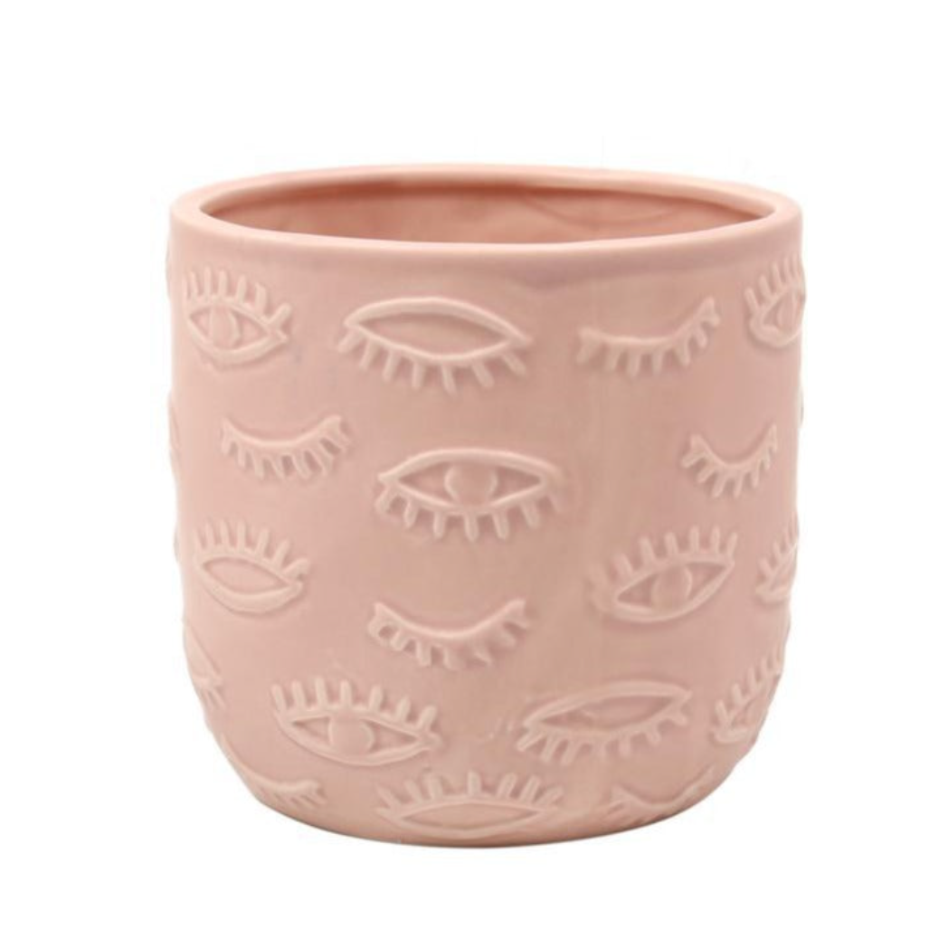 All Eyes Pink Planter