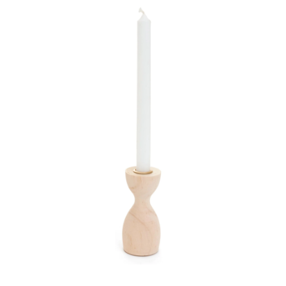 Laconia Candle Holder Wood Natural SM.