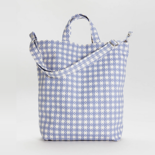 Duck Bag Blue Pixel Gingham