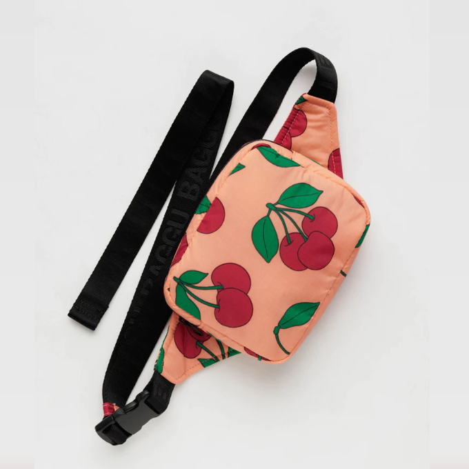 Baggu Puffy Fanny Pack Sherbet Cherry