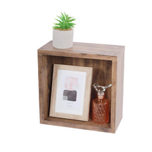 Cubbi Wall Shelf Walnut