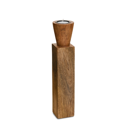 Sassari Mango Wood Candle Holder